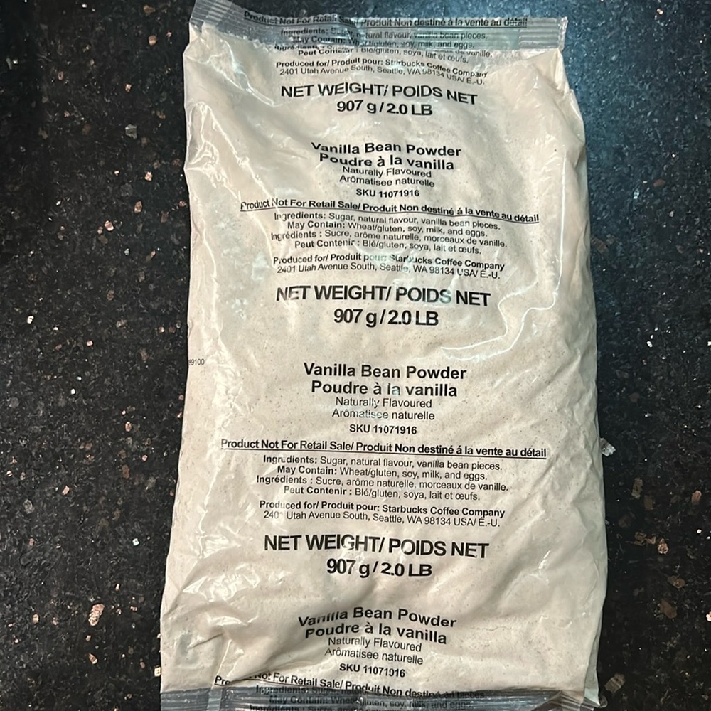 Starbucks Vanilla Bean Powder 2 lb